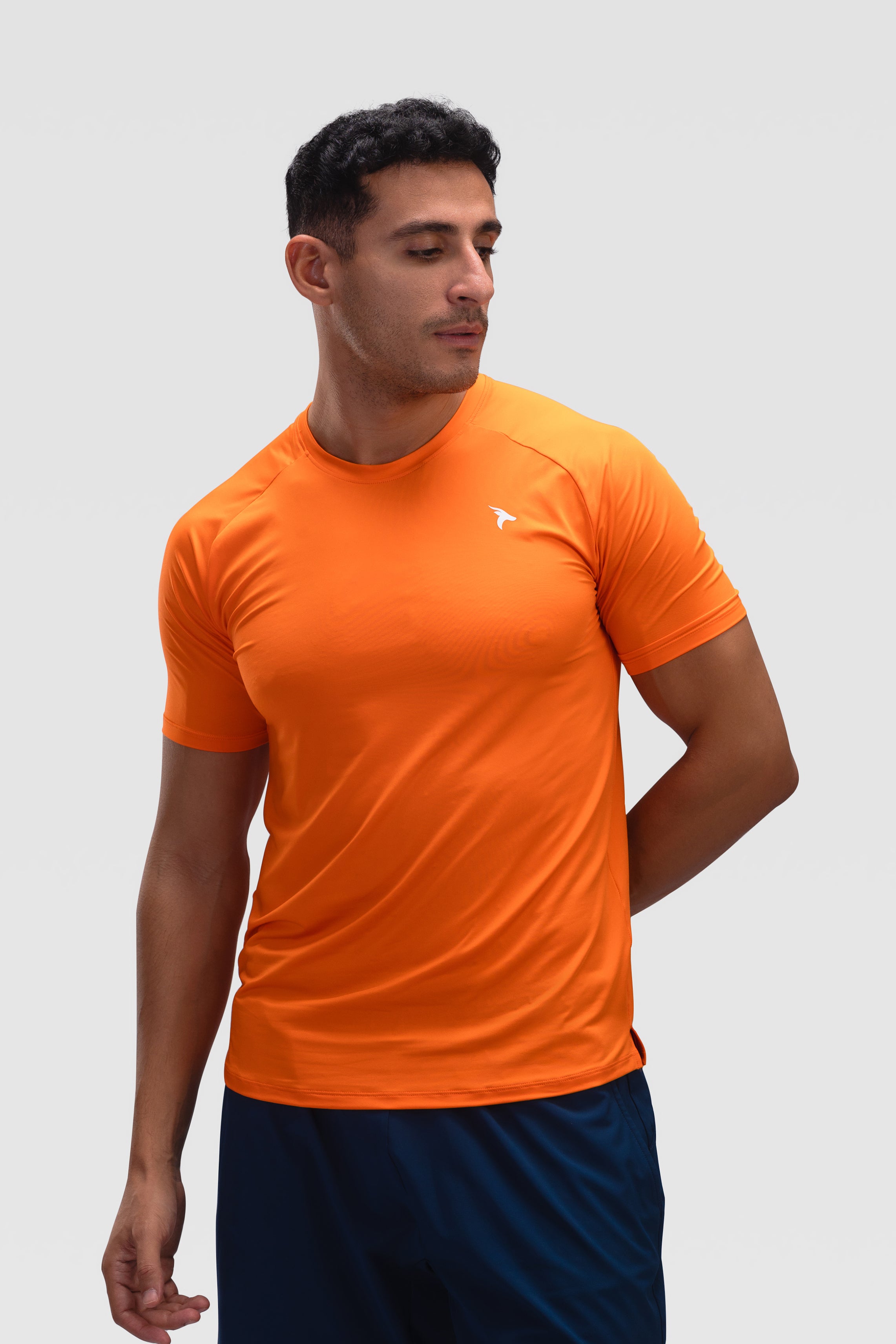 Mens Short Sleeves T-Shirt Respire - Carrot Orange