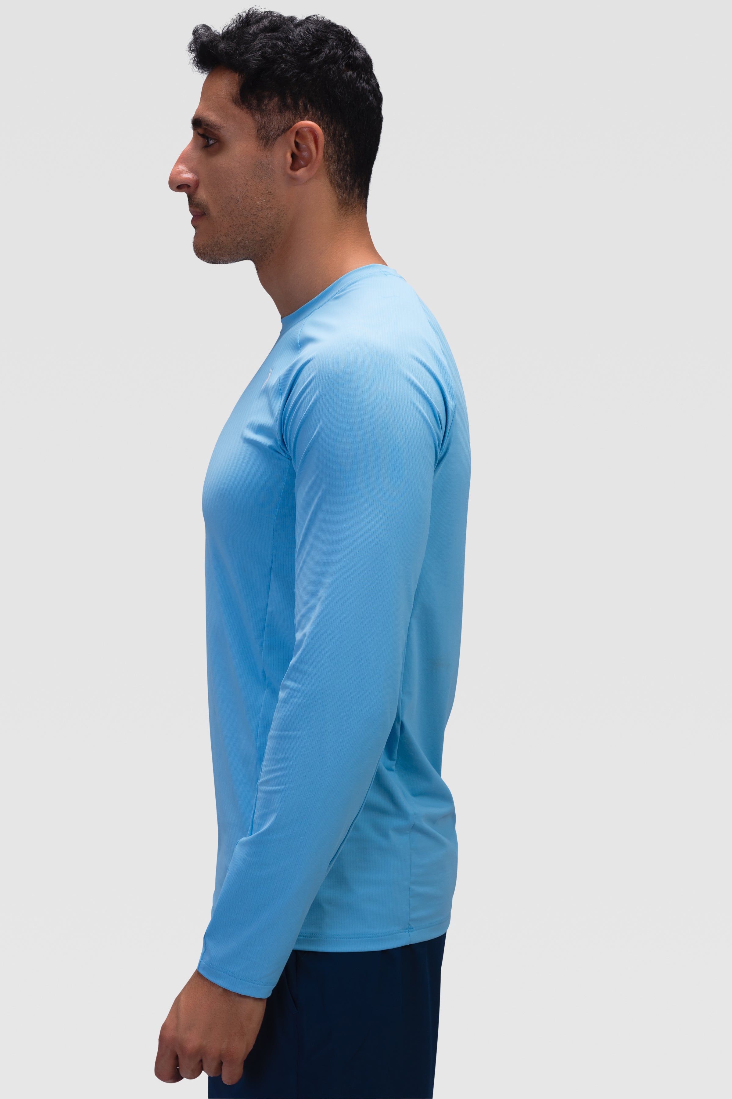 Mens Long Sleeves T-shirt Respire - Topaz Blue