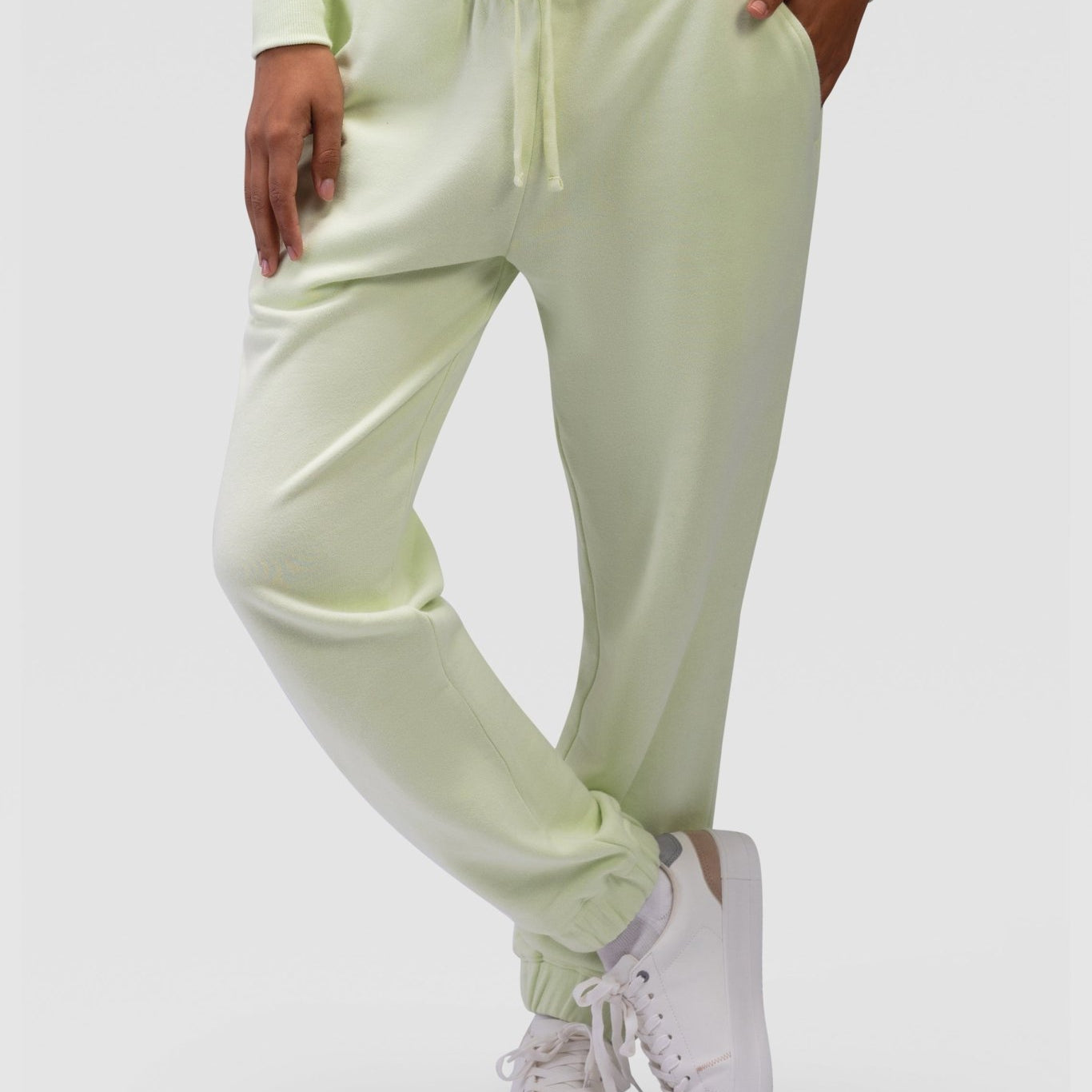 Ladies Sweatpants - Rebound - بنطلون قطني نسائي - ماتشا - ريباوند