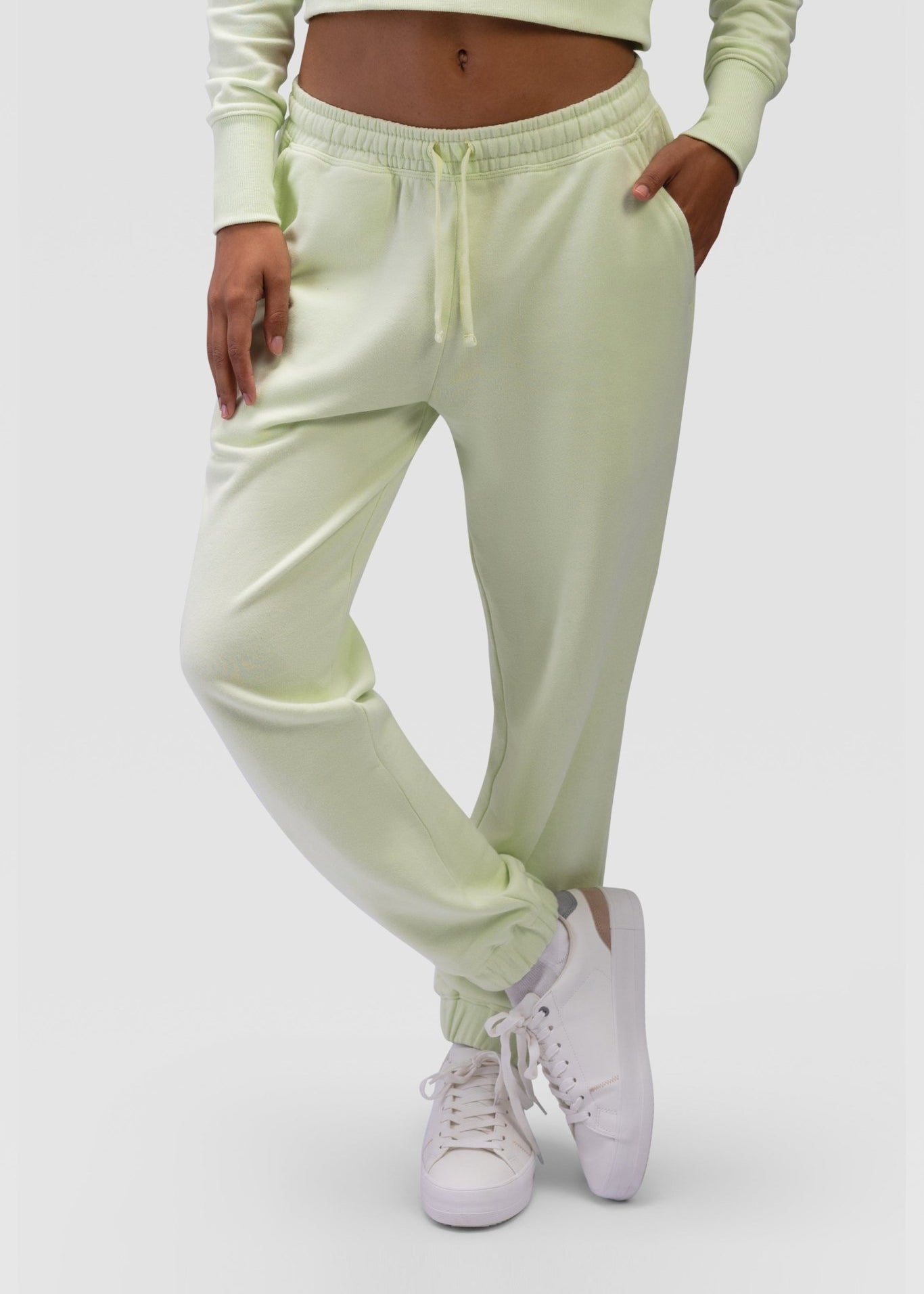 Ladies Sweatpants - Rebound - بنطلون قطني نسائي - ماتشا - ريباوند