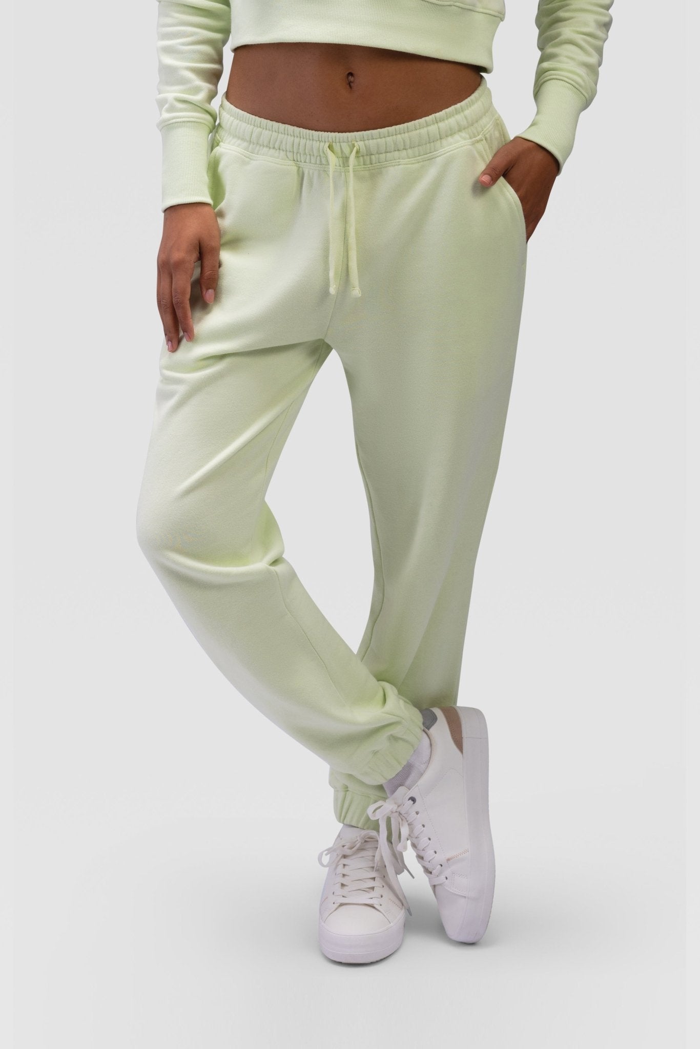 Ladies Sweatpants - Rebound - بنطلون قطني نسائي - ماتشا - ريباوند