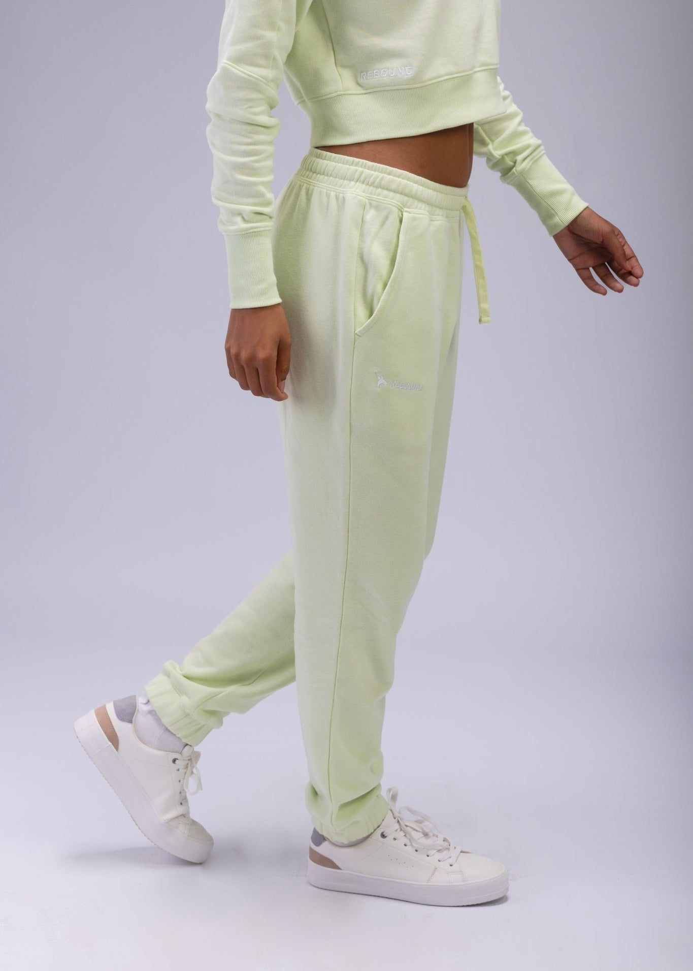 Ladies Sweatpants - Rebound - بنطلون قطني نسائي - ماتشا - ريباوند