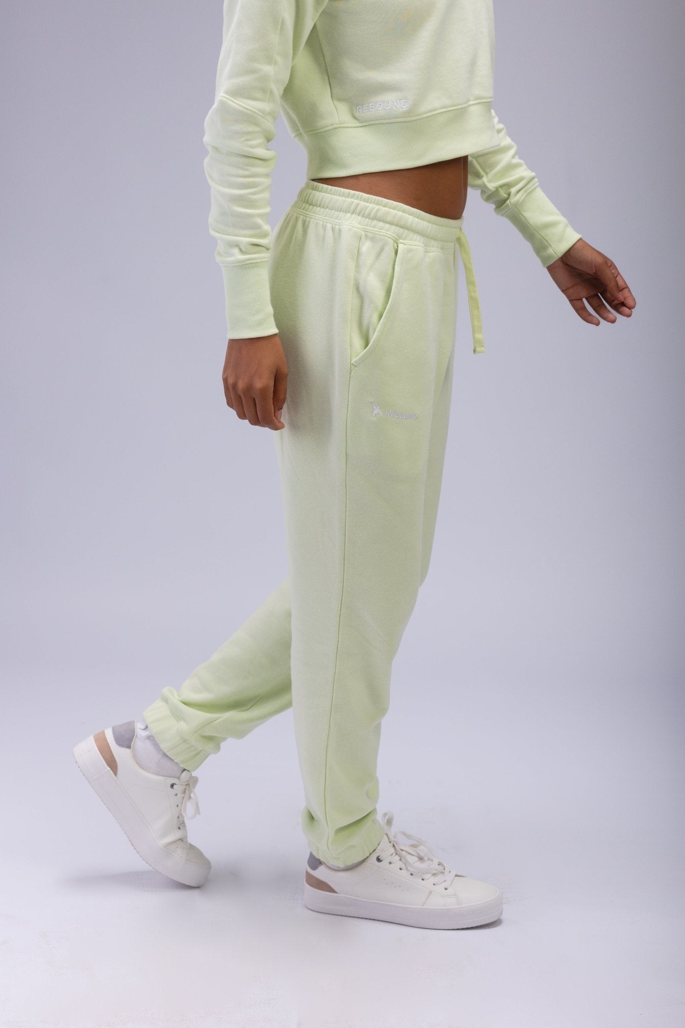 Ladies Sweatpants - Rebound - بنطلون قطني نسائي - ماتشا - ريباوند