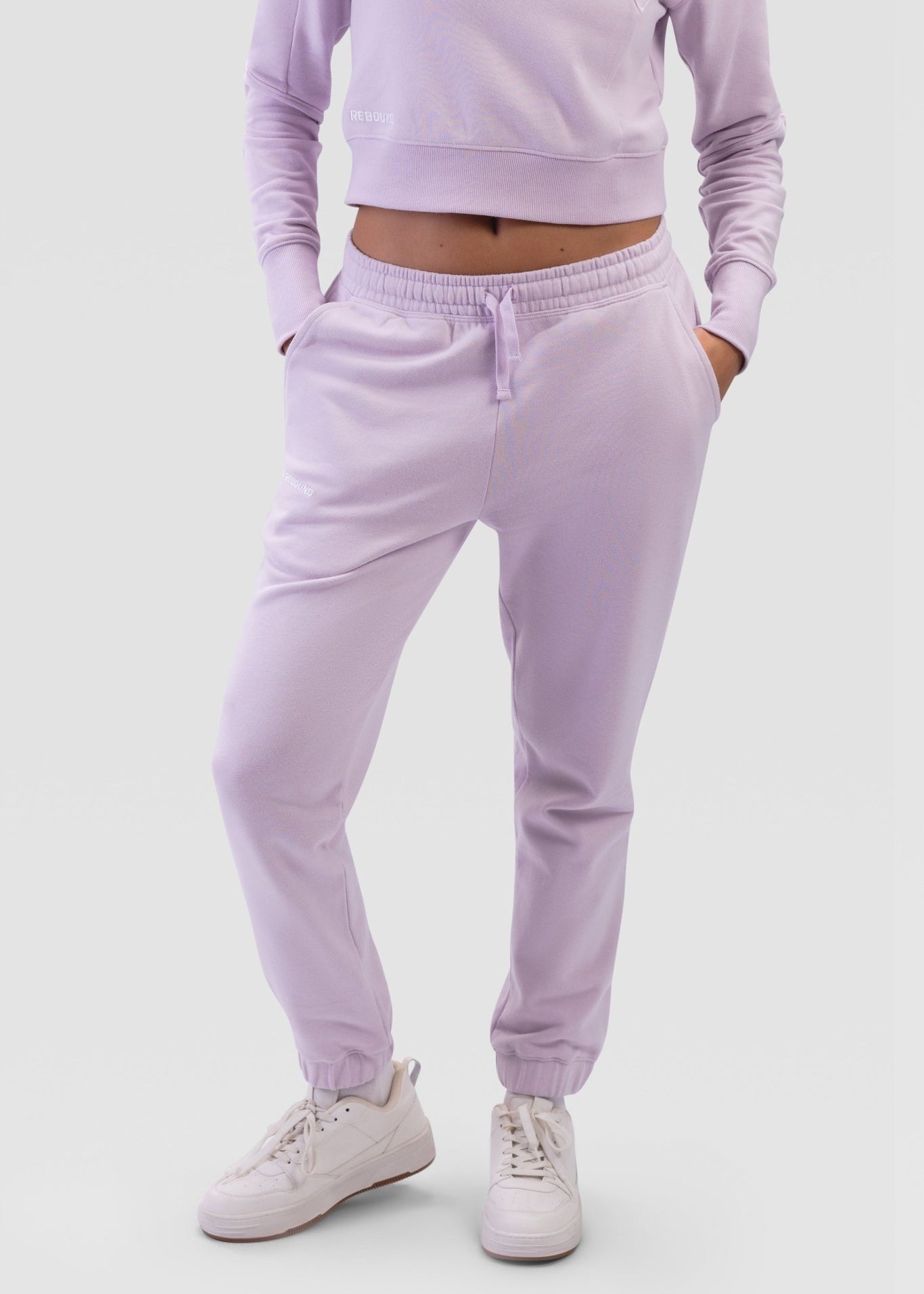 Ladies Sweatpants - Rebound - بنطلون قطني نسائي - لافندر - ريباوند