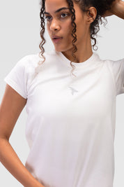 Ladies T-Shirt Cotton - Rebound - تيشيرت قطني نسائي - ابيض - ريباوند