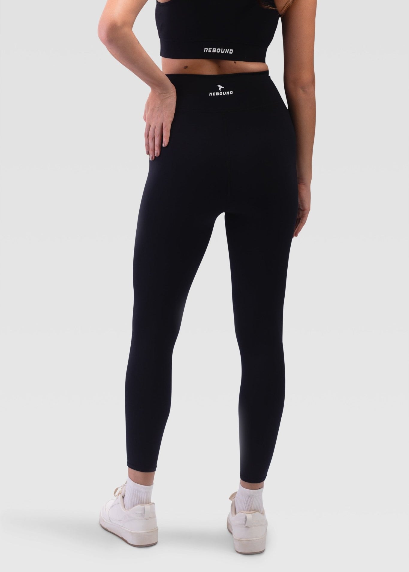 Ladies Yoga Leggings - Rebound - يوغا ليقينز  - اسود - ريباوند