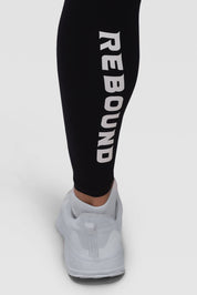 Mens Full Length Tights - Rebound - مشد رياضي رجالي طويل  - اسود - ريباوند