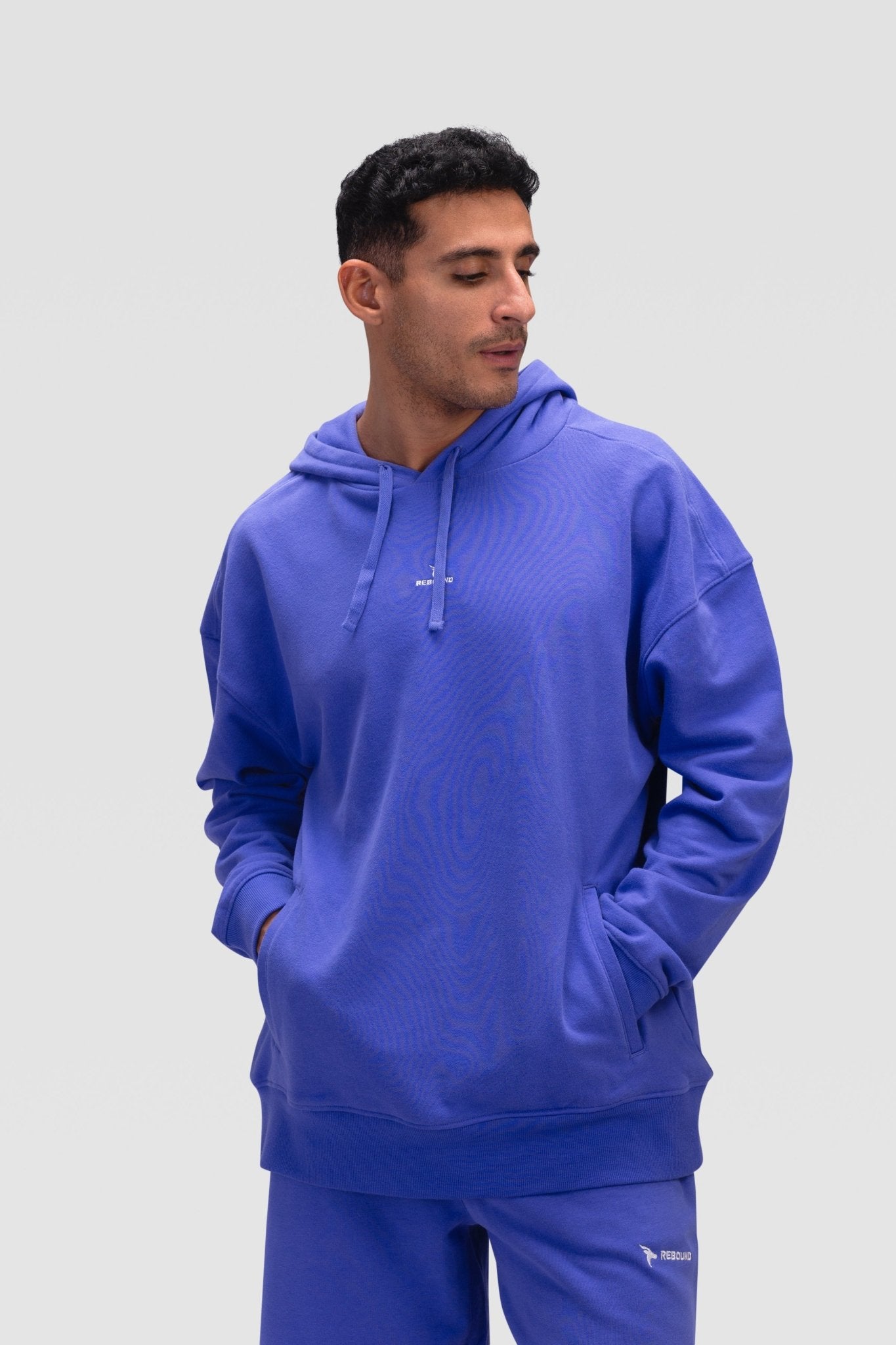 Mens Hoodie Pullover - Rebound - هودي بلوفر رجالي  - بنفسجي - ريباوند