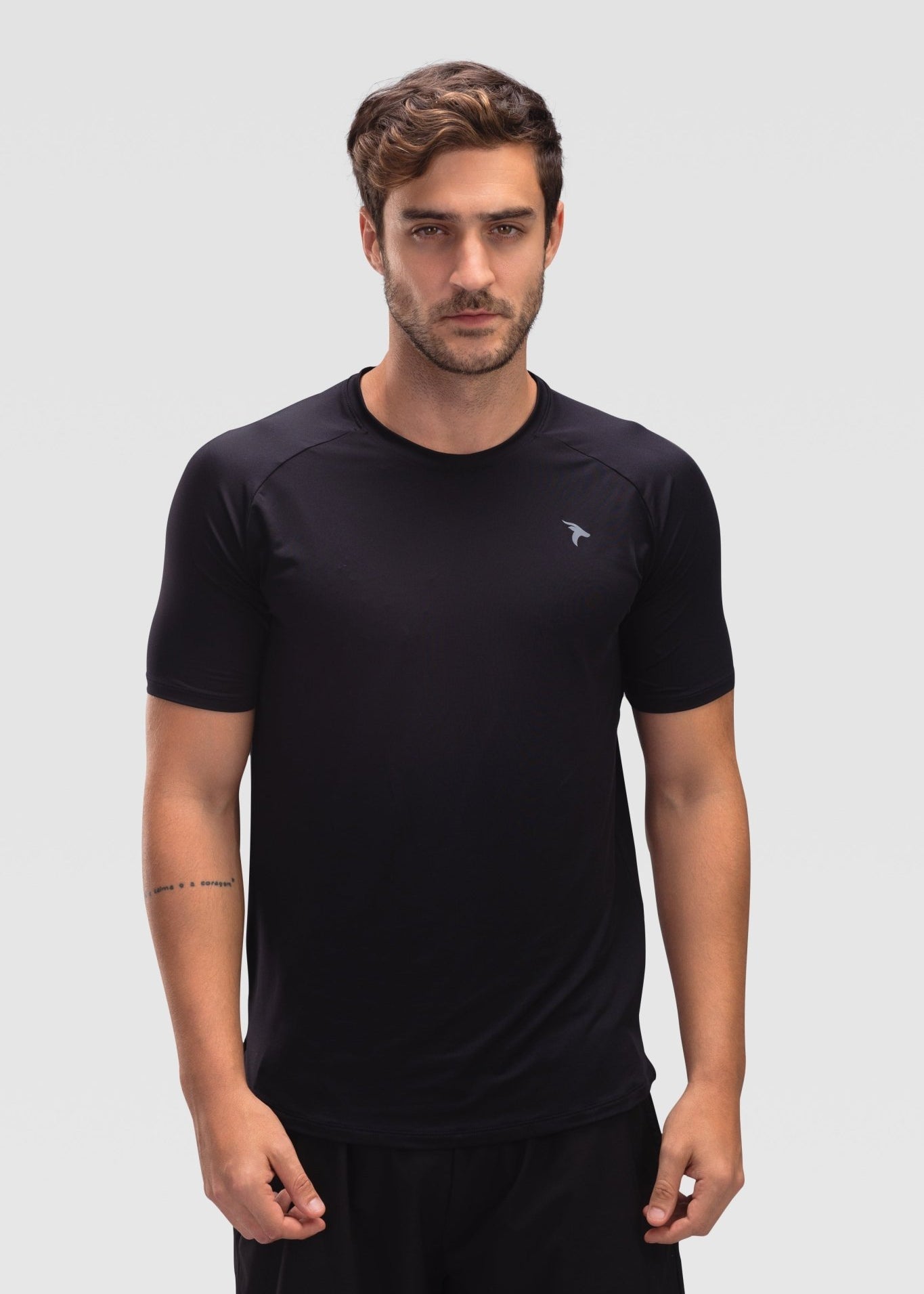 Mens Short Sleeves T-Shirt - Rebound - تيشيرت رجالي رياضي كم قصير  - اسود - ريباوند