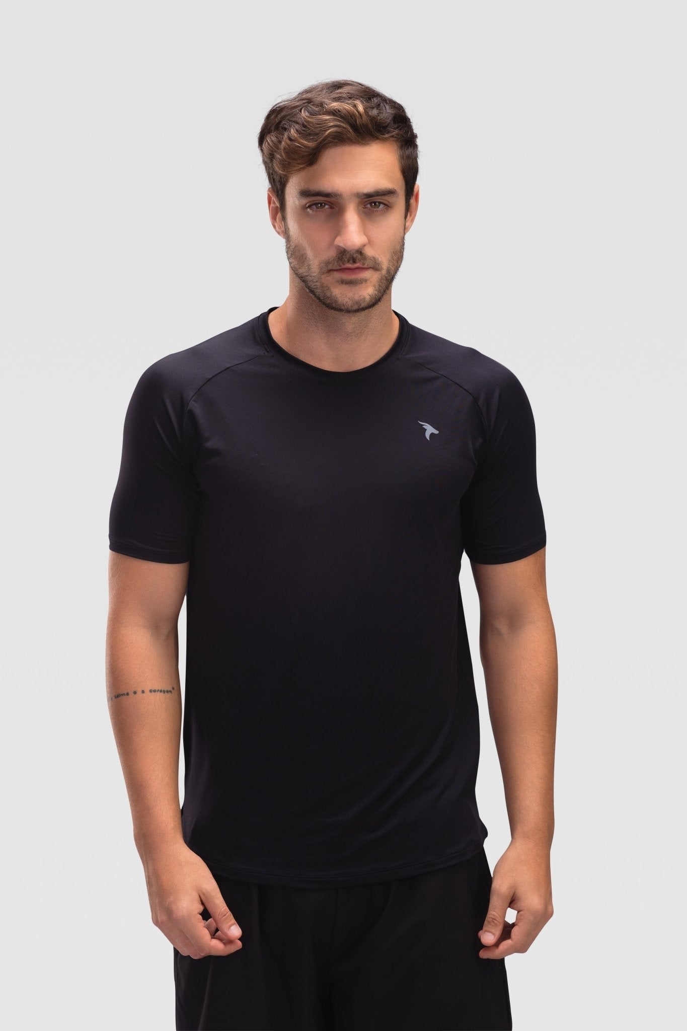 Mens Short Sleeves T-Shirt - Rebound - تيشيرت رجالي رياضي كم قصير  - اسود - ريباوند