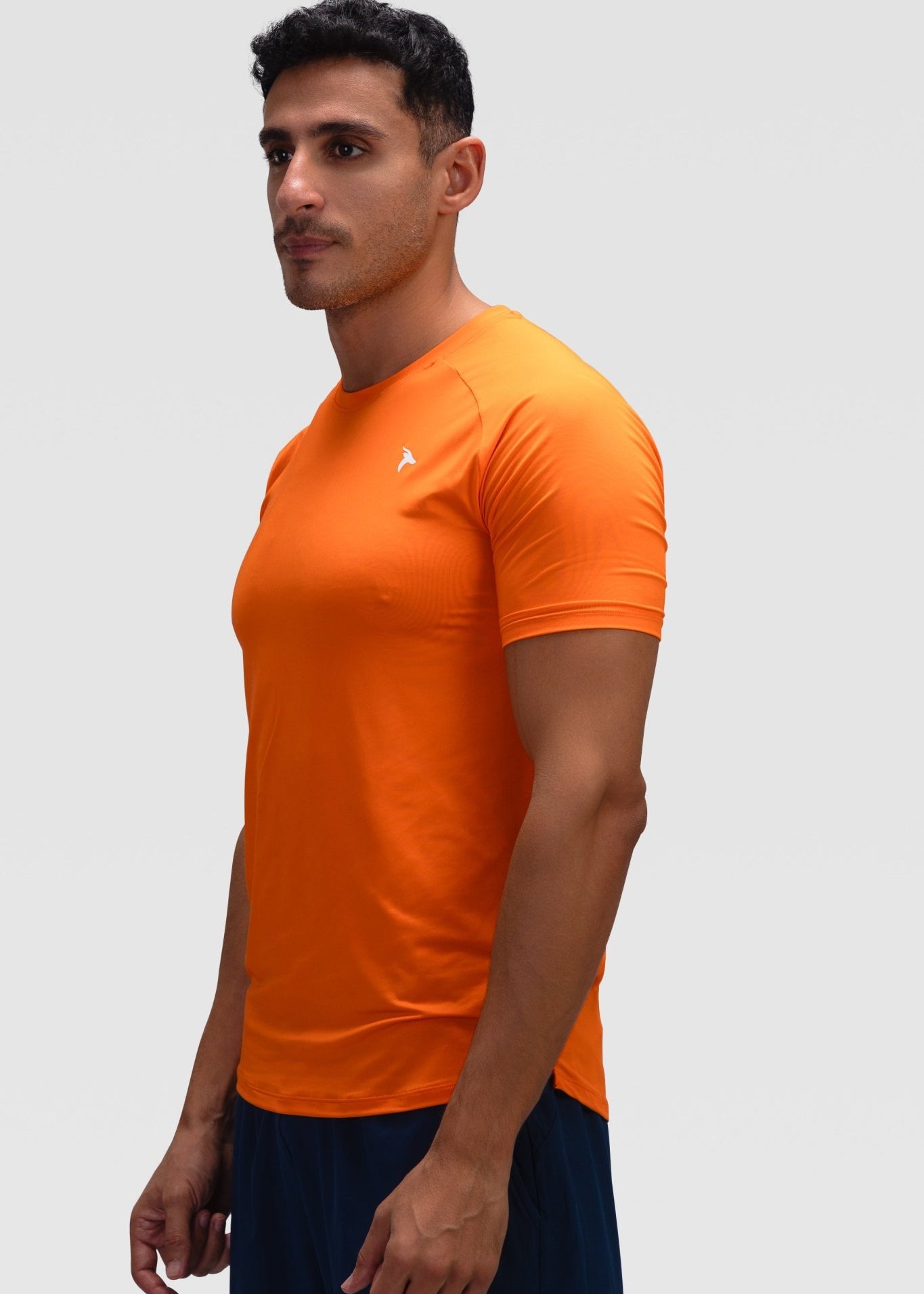 Mens Short Sleeves T-Shirt - Rebound - تيشيرت رجالي رياضي كم قصير  - برتقالي جزري - ريباوند