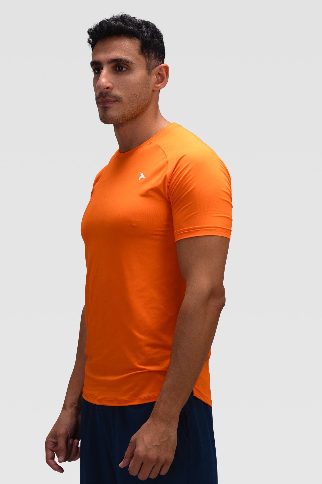 Mens Short Sleeves T-Shirt - Rebound - تيشيرت رجالي رياضي كم قصير  - برتقالي جزري - ريباوند