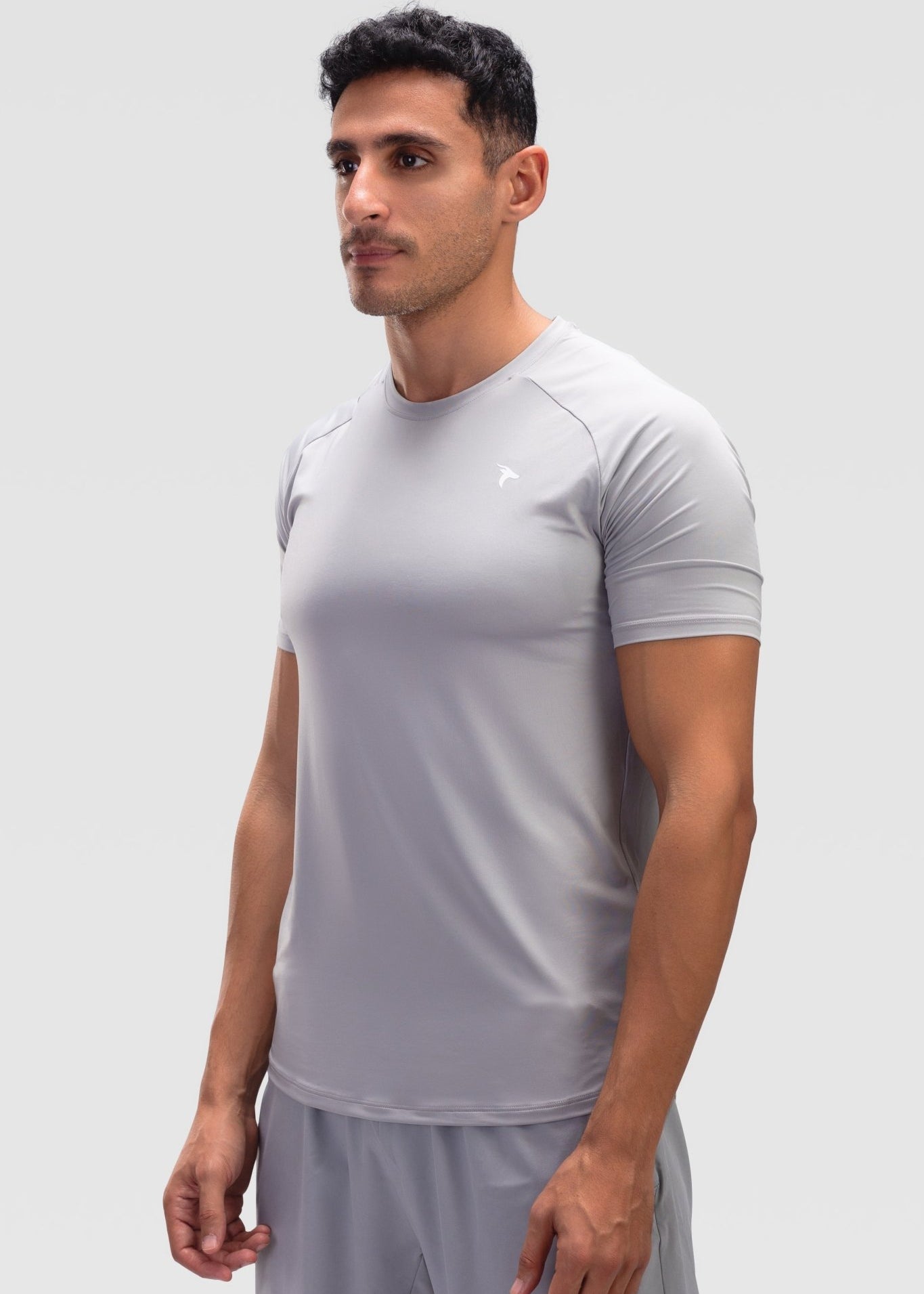 Mens Short Sleeves T-Shirt - Rebound - تيشيرت رجالي رياضي كم قصير  - سيلفر - ريباوند