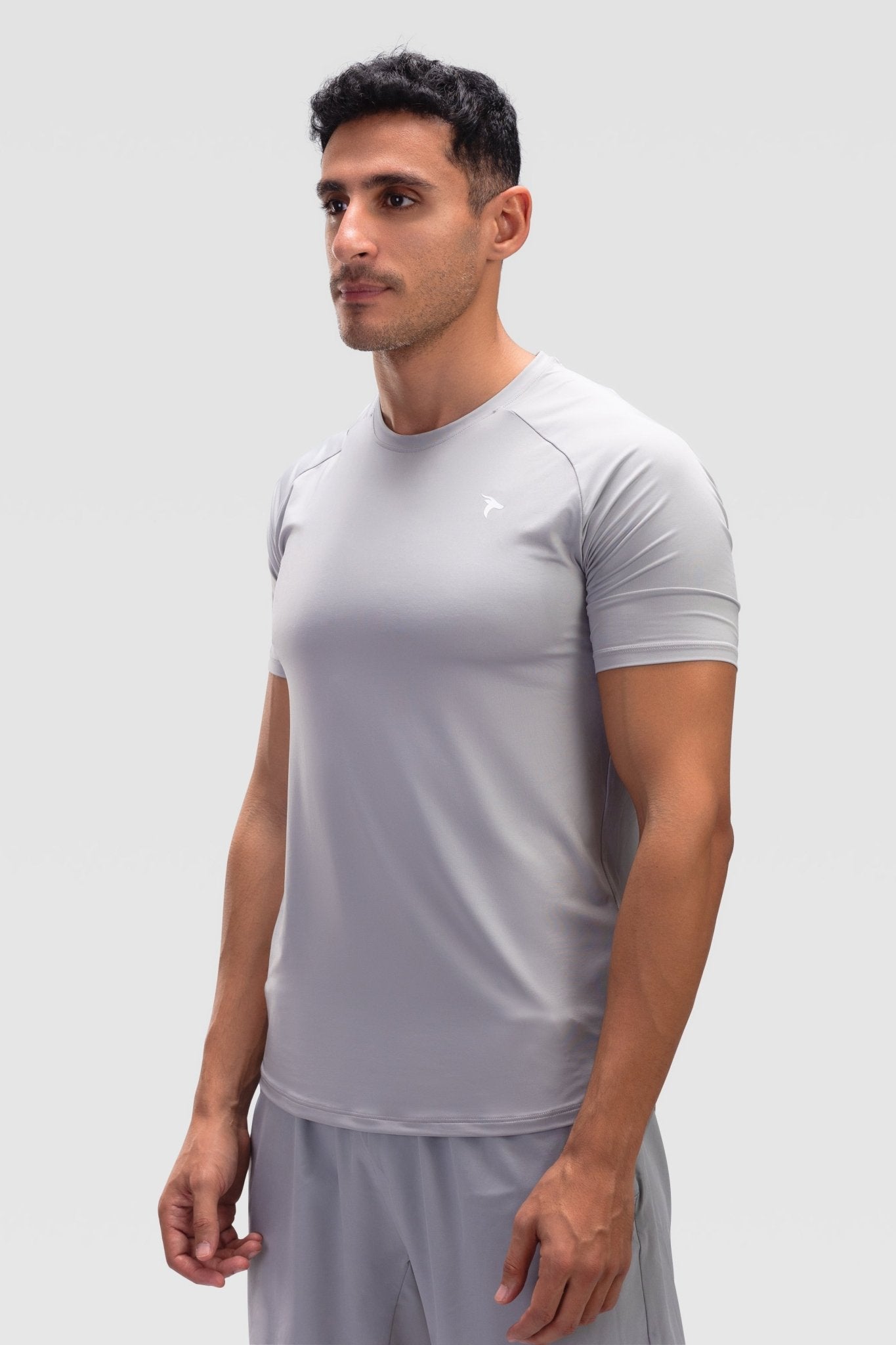 Mens Short Sleeves T-Shirt - Rebound - تيشيرت رجالي رياضي كم قصير  - سيلفر - ريباوند