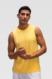 Mens Tank Top - Rebound - تيشيرت كت رياضي رجالي  - اصفر بنانا كريم - ريباوند