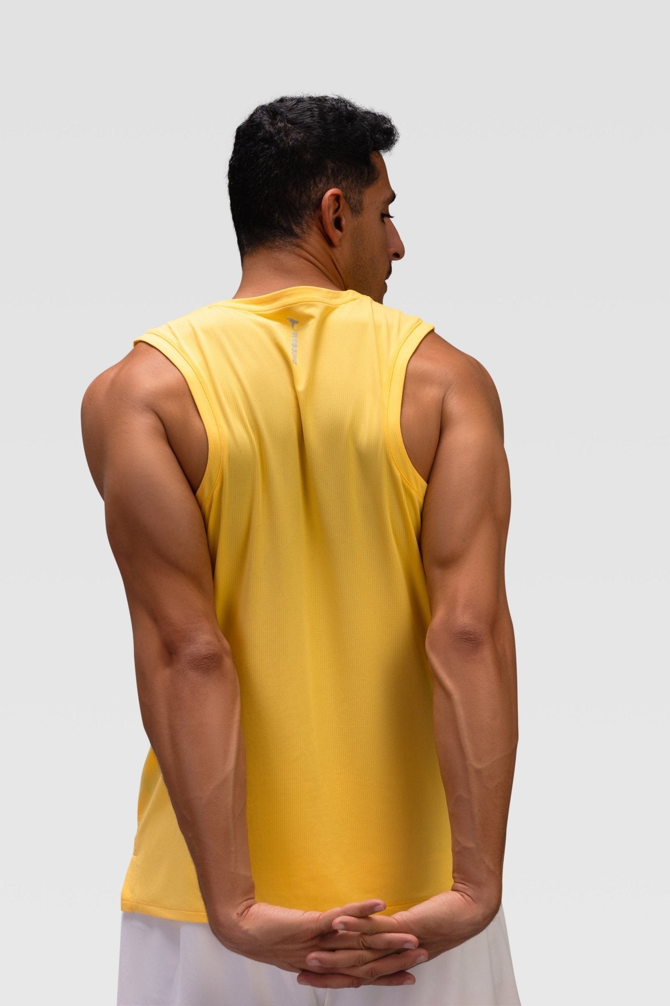 Mens Tank Top - Rebound - تيشيرت كت رياضي رجالي  - اصفر بنانا كريم - ريباوند