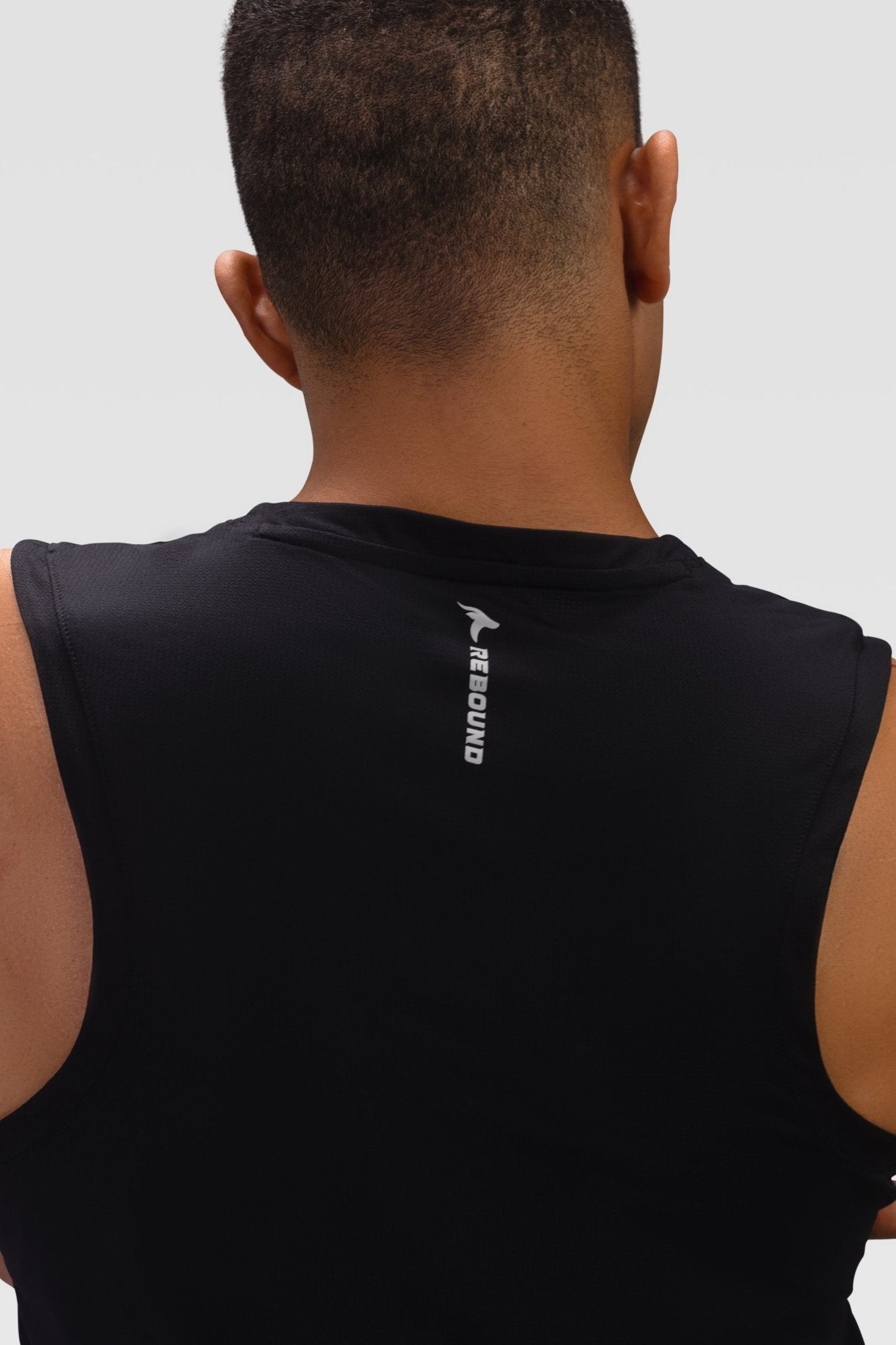 Mens Tank Top - Rebound - تيشيرت كت رياضي رجالي  - اسود - ريباوند