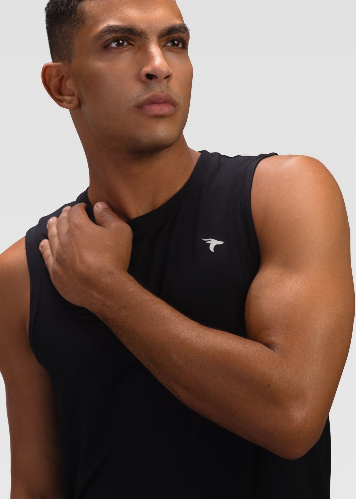 Mens Tank Top - Rebound - تيشيرت كت رياضي رجالي  - اسود - ريباوند