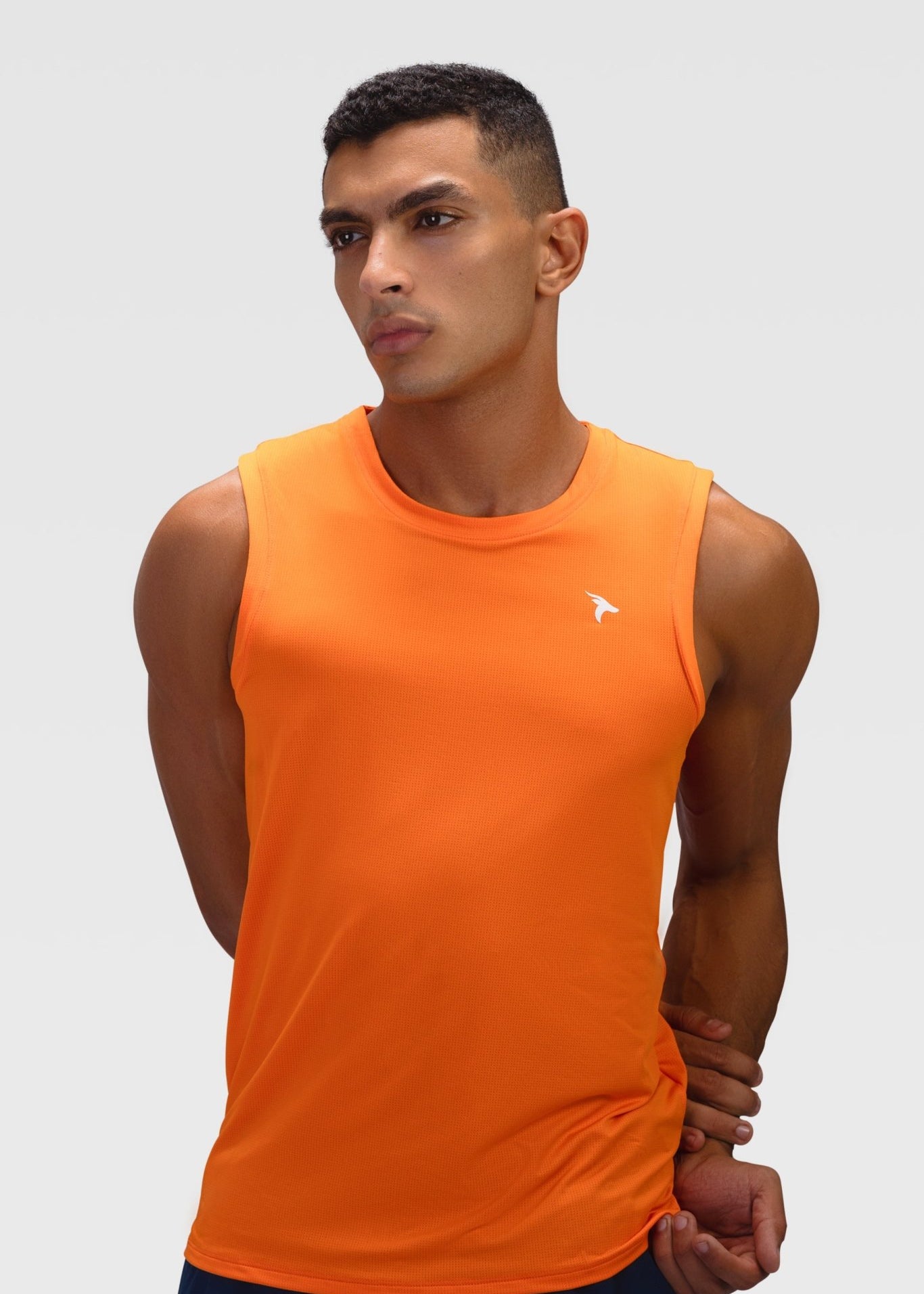 Mens Tank Top - Rebound - تيشيرت كت رياضي رجالي  - برتقالي جزري- ريباوند