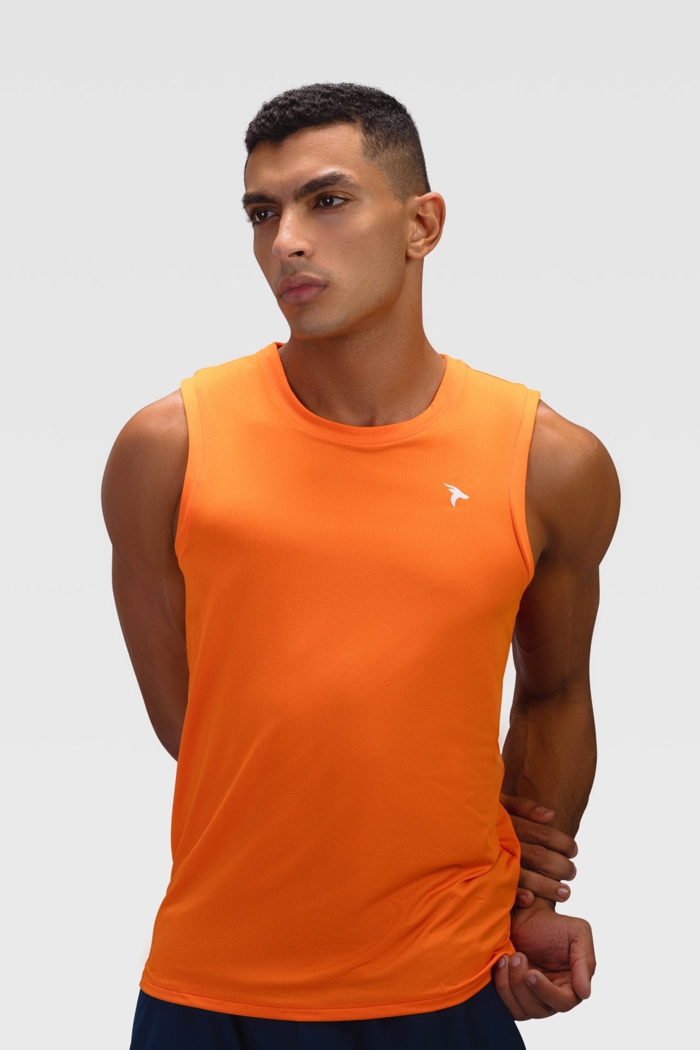 Mens Tank Top - Rebound - تيشيرت كت رياضي رجالي  - برتقالي جزري- ريباوند