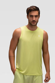 Mens Tank Top - Rebound - تيشيرت كت رياضي رجالي  - اخضر ليموني - ريباوند