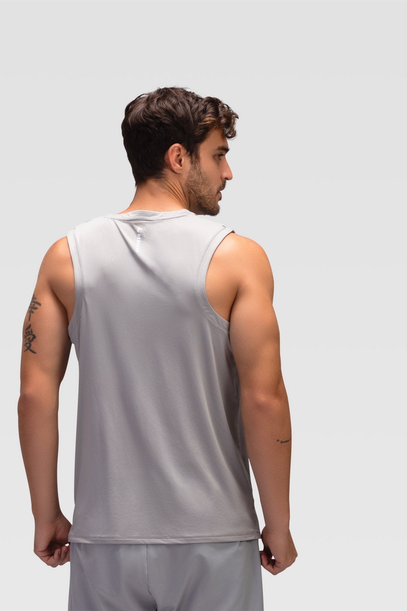 Mens Tank Top - Rebound - تيشيرت كت رياضي رجالي  - سيلفر - ريباوند