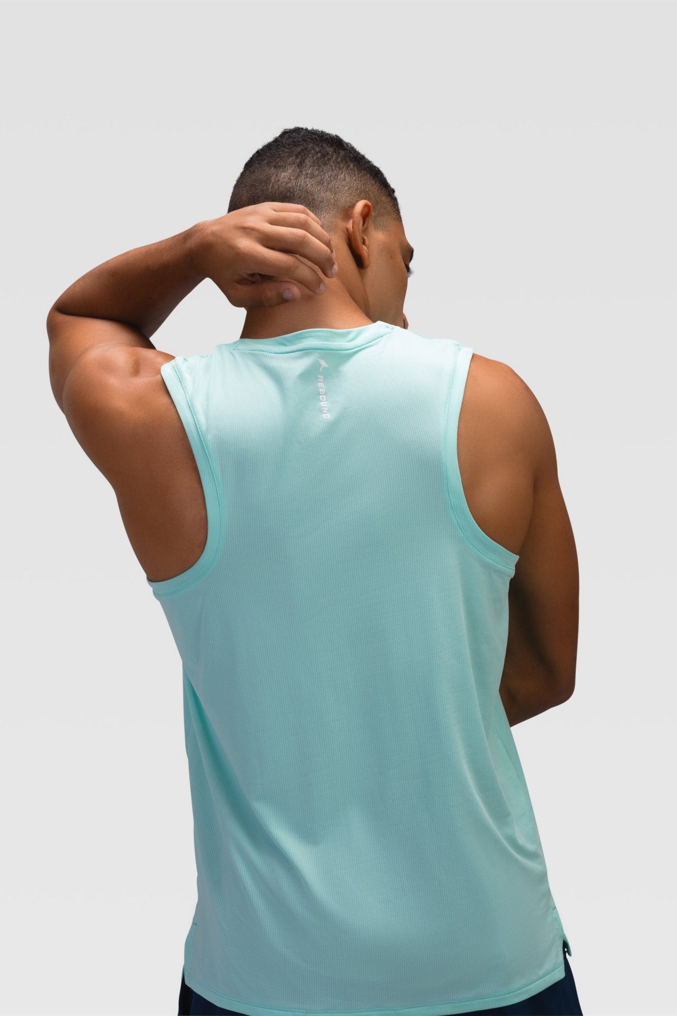 Mens Tank Top - Rebound - تيشيرت كت رياضي رجالي  - تركواز - ريباوند