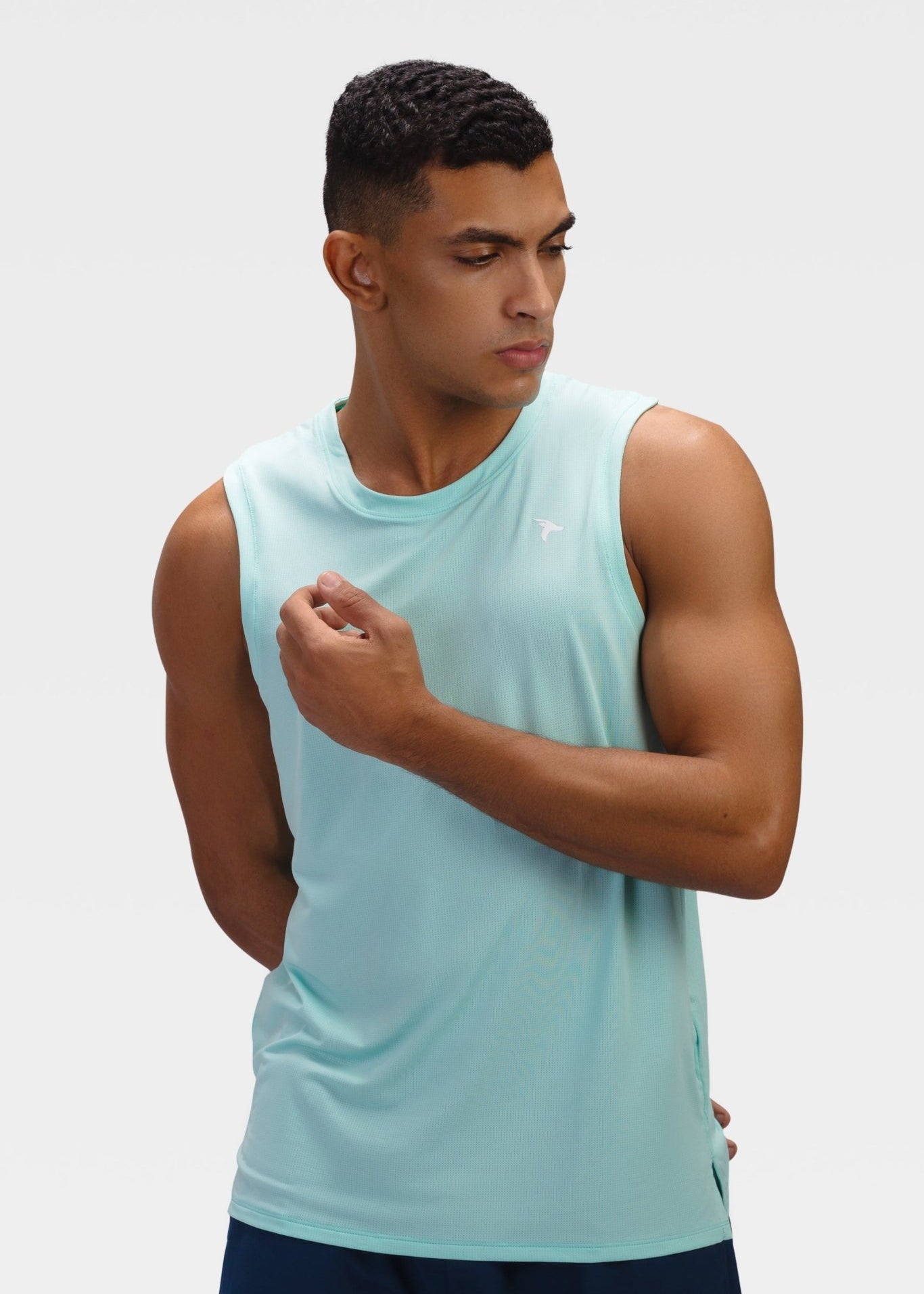 Mens Tank Top - Rebound - تيشيرت كت رياضي رجالي  - تركواز - ريباوند