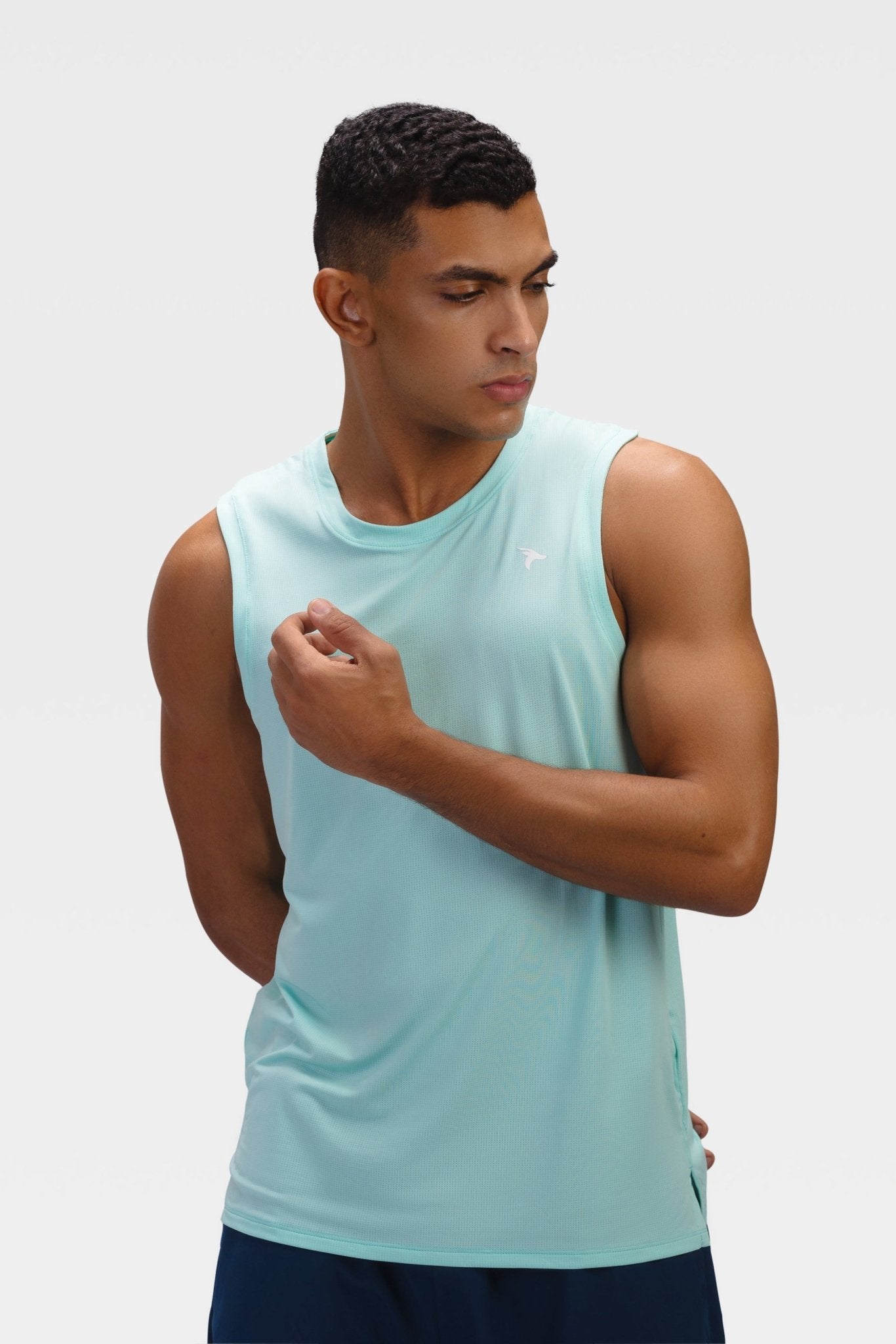 Mens Tank Top - Rebound - تيشيرت كت رياضي رجالي  - تركواز - ريباوند